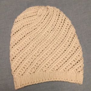 Free People cable knitted slouchy beanie
